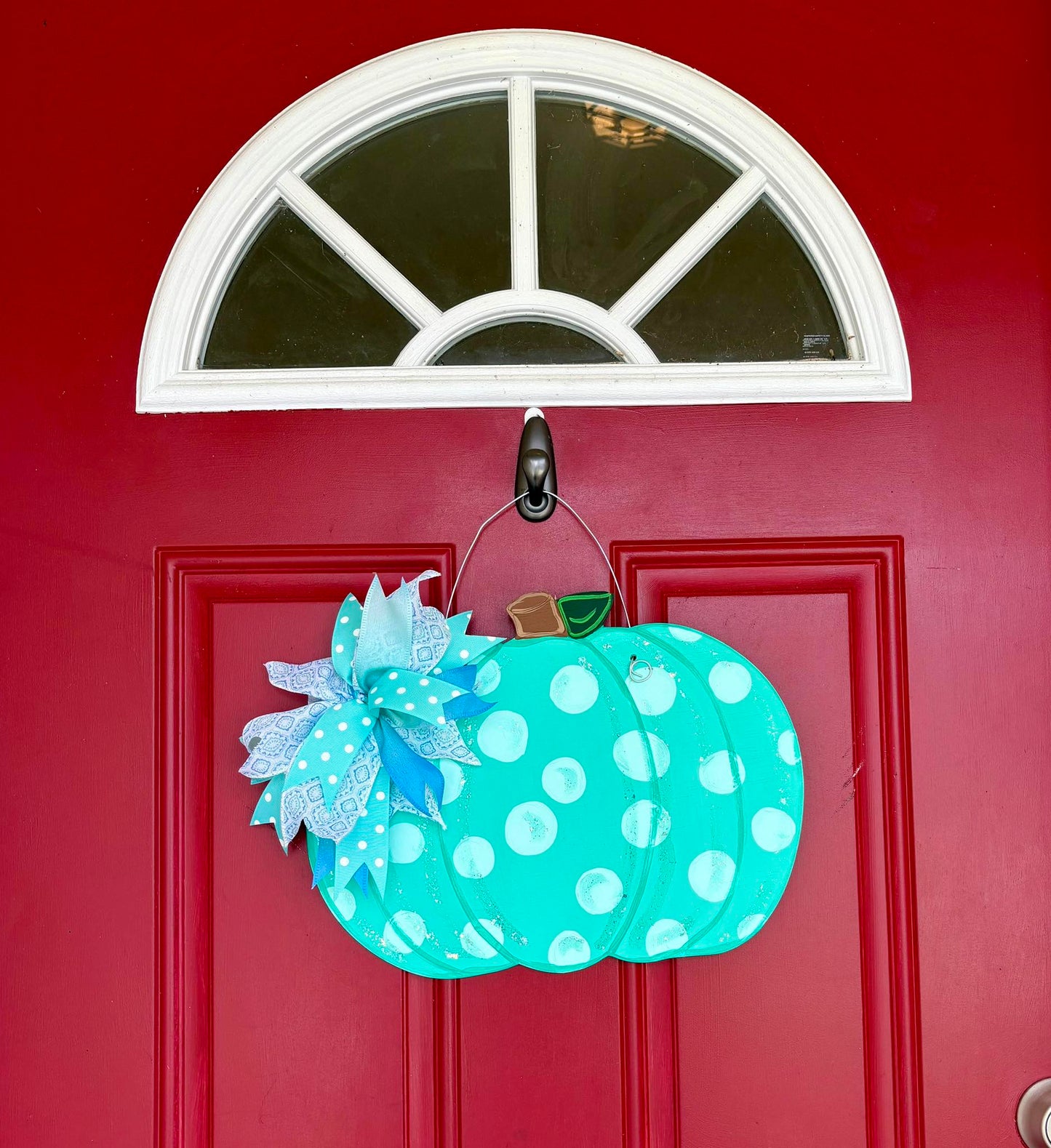 Teal Pumpkin Door Hanger