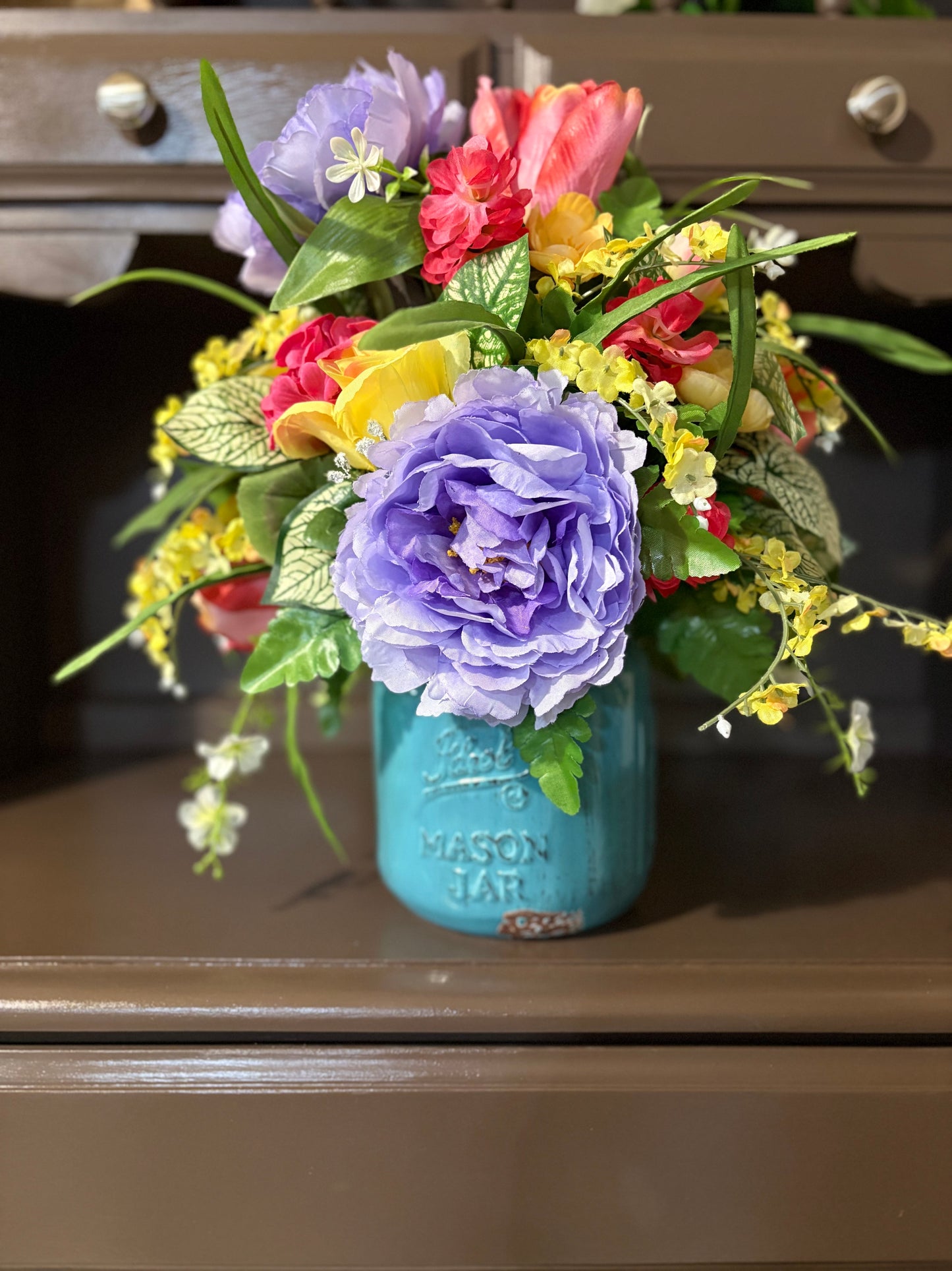 Mason Jar Floral Arrangement