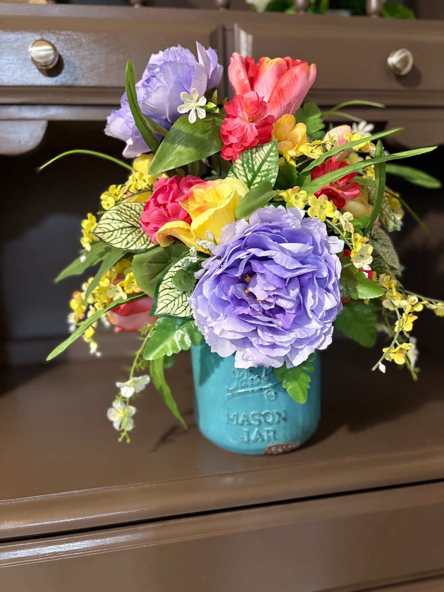 Mason Jar Floral Arrangement