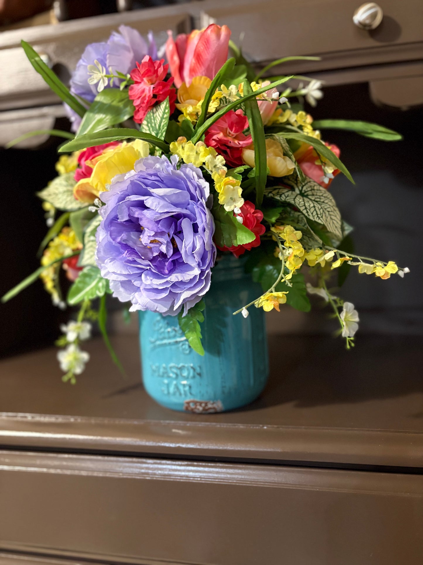 Mason Jar Floral Arrangement